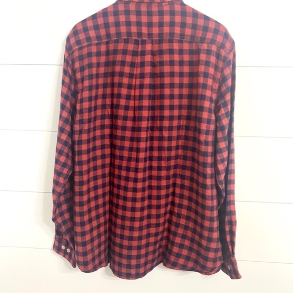 Eddie Bauer Plaid Button Down Flannel Shirt in Red Buffalo Check, Mens Size XXL - Picture 3 of 10